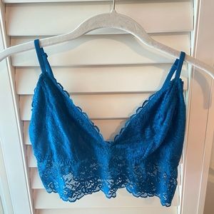Teal lace bralet